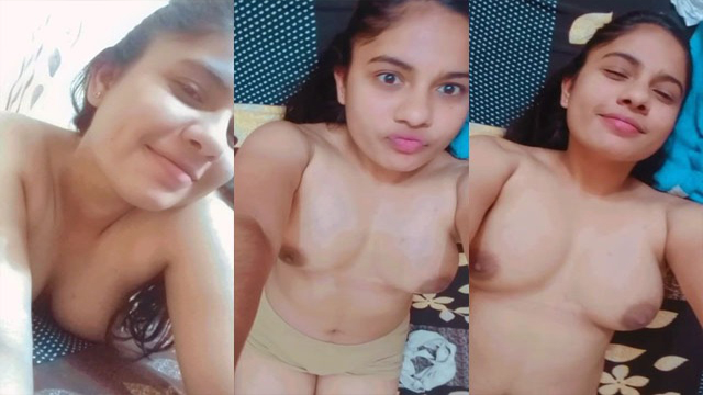 Sexy Indian Girl Topless Boobs Show Selfie