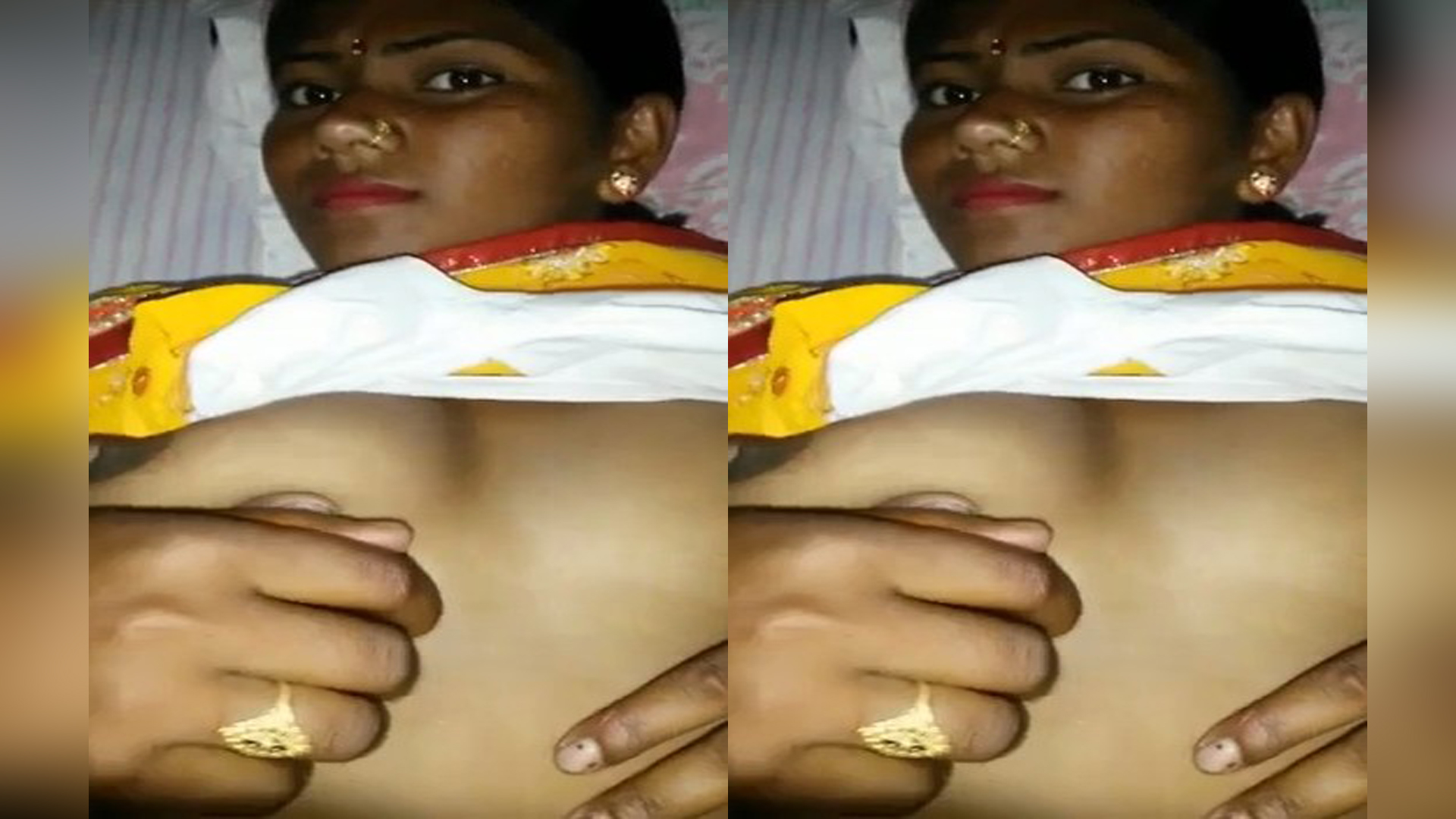 Sexy Bhabhi Boobs Pressing By Lover