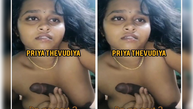 Horny Tamil Girl Paly With Lover Dick