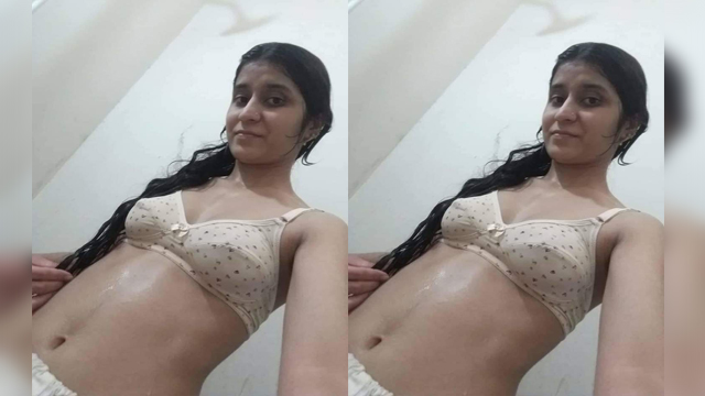 Beautiful Skinny Girl Full Nude Bathing Video Part1