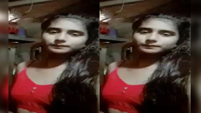 Village girl making video for lover